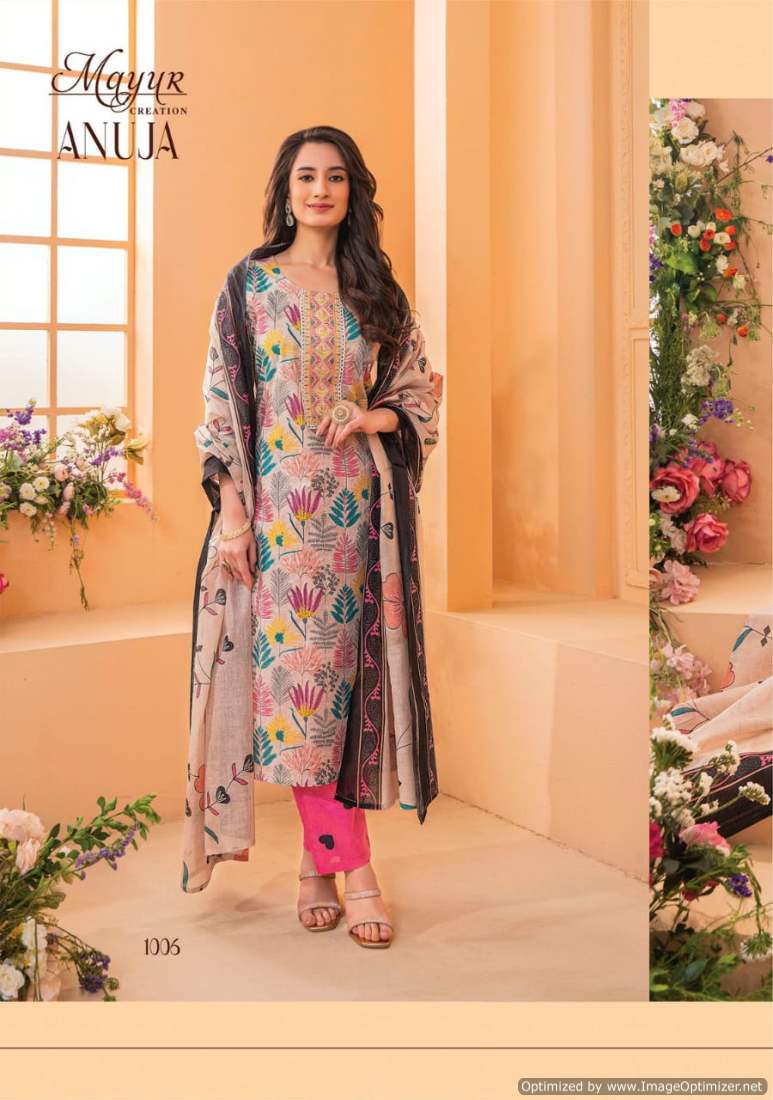 Anuja Vol 1 By Mayur Lawn Printed Cotton Dress Material Wholesale Shop In Surat